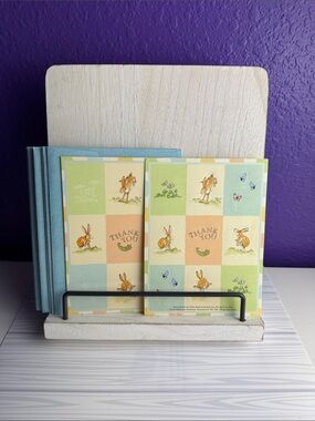 Vintage 1997 Guess How Much I Love You Thank You Cards Envelope Bunny Stationery